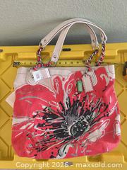 MaxSold Auction: Coach Canvas & Leather Tote/Shoulder Bag with Chain Straps - Las Vegas (Nevada, USA) PARTNER MANAGED Estate Sale Online Auction -  Argent Star Court