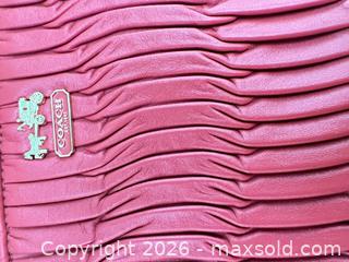 MaxSold Auction: Coach Coral Pink Leather Wristlet Clutch, 10" x 6" - Las Vegas (Nevada, USA) PARTNER MANAGED Estate Sale Online Auction -  Argent Star Court