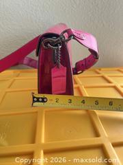 MaxSold Auction: Coach Fuchsia Croc-Embossed Leather Small Shoulder Bag - Las Vegas (Nevada, USA) PARTNER MANAGED Estate Sale Online Auction -  Argent Star Court