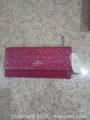 MaxSold Auction: Coach Fuchsia PVC Coated Canvas Clutch with Gold-Tone Hardware - Las Vegas (Nevada, USA) PARTNER MANAGED Estate Sale Online Auction -  Argent Star Court