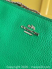 MaxSold Auction: Coach Green Leather Tote Shoulder Bag - Las Vegas (Nevada, USA) PARTNER MANAGED Estate Sale Online Auction -  Argent Star Court