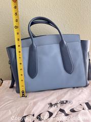 MaxSold Auction: Coach Large Light Blue Satchel, Pebbled & Smooth Leather - Las Vegas (Nevada, USA) PARTNER MANAGED Estate Sale Online Auction -  Argent Star Court