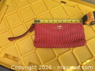 MaxSold Auction: Coach Leather Wristlet Clutch, Red/Coral, 8–10" - Las Vegas (Nevada, USA) PARTNER MANAGED Estate Sale Online Auction -  Argent Star Court