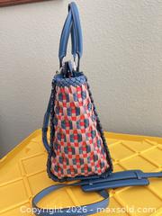 MaxSold Auction: Coach Medium Leather Handbag with Woven Trim & Turn-Lock - Las Vegas (Nevada, USA) PARTNER MANAGED Estate Sale Online Auction -  Argent Star Court