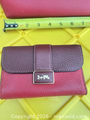 MaxSold Auction: Coach Pebbled Leather Tote Bag & Matching Wallet, Red/Burgundy - Las Vegas (Nevada, USA) PARTNER MANAGED Estate Sale Online Auction -  Argent Star Court