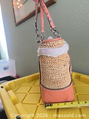 MaxSold Auction: Coach Pink/Coral Medium Straw, Leather & Canvas Tote - Las Vegas (Nevada, USA) PARTNER MANAGED Estate Sale Online Auction -  Argent Star Court