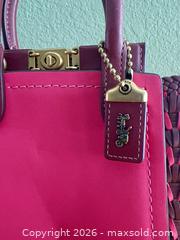 MaxSold Auction: Coach Pink/Fuchsia Leather Satchel Crossbody with Gold-Tone Hardware - Las Vegas (Nevada, USA) PARTNER MANAGED Estate Sale Online Auction -  Argent Star Court