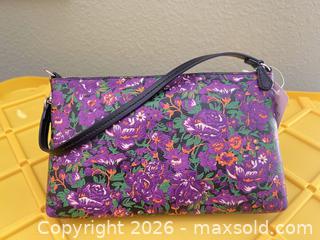 MaxSold Auction: Coach Purple Floral Wristlet Clutch with Silver Hardware - Las Vegas (Nevada, USA) PARTNER MANAGED Estate Sale Online Auction -  Argent Star Court