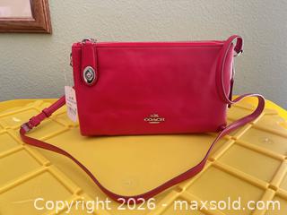 MaxSold Auction: Coach Red Leather Small Crossbody Bag - Las Vegas (Nevada, USA) PARTNER MANAGED Estate Sale Online Auction -  Argent Star Court