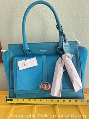 MaxSold Auction: Coach Turquoise Leather & Calf Hair Medium Satchel Shoulder Bag - Las Vegas (Nevada, USA) PARTNER MANAGED Estate Sale Online Auction -  Argent Star Court
