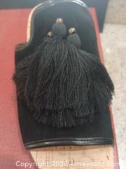 MaxSold Auction: Donald Pliner Black Kidsuede Cork Block Heel Mule, Size 7.5 - Las Vegas (Nevada, USA) PARTNER MANAGED Estate Sale Online Auction -  Argent Star Court