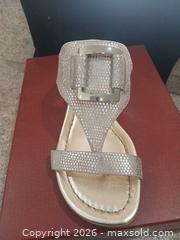 MaxSold Auction: Donald Pliner Wedge Sandal 7.5 Platino Vintage Lizard - Las Vegas (Nevada, USA) PARTNER MANAGED Estate Sale Online Auction -  Argent Star Court
