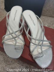 MaxSold Auction: Donald/J Pliner Strappy Mule Stiletto Heels, Size 7.5 - Las Vegas (Nevada, USA) PARTNER MANAGED Estate Sale Online Auction -  Argent Star Court