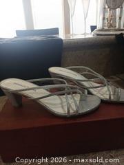 MaxSold Auction: Donald/J Pliner Strappy Mule Stiletto Heels, Size 7.5 - Las Vegas (Nevada, USA) PARTNER MANAGED Estate Sale Online Auction -  Argent Star Court