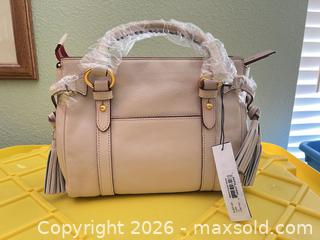 MaxSold Auction: Dooney & Bourke Beige/Blush Leather Satchel Crossbody - Las Vegas (Nevada, USA) PARTNER MANAGED Estate Sale Online Auction -  Argent Star Court