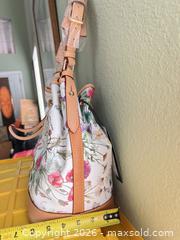 MaxSold Auction: Dooney & Bourke Floral Print White Bucket Bag - Las Vegas (Nevada, USA) PARTNER MANAGED Estate Sale Online Auction -  Argent Star Court