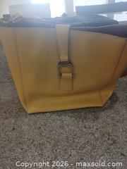 MaxSold Auction: Dooney & Bourke Large Yellow Saffiano Leather Tote Shoulder Bag - Las Vegas (Nevada, USA) PARTNER MANAGED Estate Sale Online Auction -  Argent Star Court