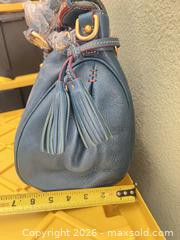 MaxSold Auction: Dooney & Bourke Leather Satchel/Tote, Blue/Teal - Las Vegas (Nevada, USA) PARTNER MANAGED Estate Sale Online Auction -  Argent Star Court
