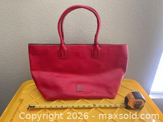 MaxSold Auction: Dooney & Bourke Red Leather Large Tote - Las Vegas (Nevada, USA) PARTNER MANAGED Estate Sale Online Auction -  Argent Star Court