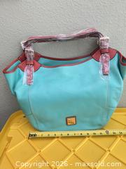 MaxSold Auction: Dooney & Bourke Turquoise Pebbled Leather Tote/Shoulder Bag - Las Vegas (Nevada, USA) PARTNER MANAGED Estate Sale Online Auction -  Argent Star Court