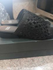 MaxSold Auction: Eileen Fisher Black Woven Nubuck Slide Mule, Size 7 - Las Vegas (Nevada, USA) PARTNER MANAGED Estate Sale Online Auction -  Argent Star Court