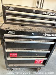 MaxSold Auction: Husky Black Steel Rolling Tool Chest with Casters and Lock - Las Vegas (Nevada, USA) PARTNER MANAGED Estate Sale Online Auction -  Argent Star Court