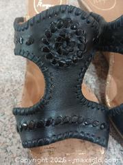 MaxSold Auction: Jack Rogers Wedge Sandals, Size 7M, Black/Beige with Gold Accents - Las Vegas (Nevada, USA) PARTNER MANAGED Estate Sale Online Auction -  Argent Star Court