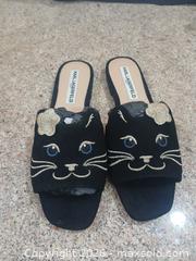 MaxSold Auction: Karl Lagerfeld Black Suede Slides/Mules EU 38 (US 7-7.5) - Las Vegas (Nevada, USA) PARTNER MANAGED Estate Sale Online Auction -  Argent Star Court