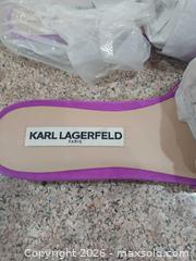 MaxSold Auction: Karl Lagerfeld Fuchsia/Magenta Grosgrain Slide Mule, US 7 - Las Vegas (Nevada, USA) PARTNER MANAGED Estate Sale Online Auction -  Argent Star Court