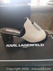 MaxSold Auction: Karl Lagerfeld Hettie2 Mule Slide US 7.5 Off White/Cream & Black - Las Vegas (Nevada, USA) PARTNER MANAGED Estate Sale Online Auction -  Argent Star Court