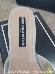 MaxSold Auction: Karl Lagerfeld Iridescent Slide / Mule, US 7.5 - Las Vegas (Nevada, USA) PARTNER MANAGED Estate Sale Online Auction -  Argent Star Court