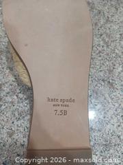 MaxSold Auction: Kate Spade Jeweled Braided Straw Slide Sandals, Size 7.5 B - Las Vegas (Nevada, USA) PARTNER MANAGED Estate Sale Online Auction -  Argent Star Court