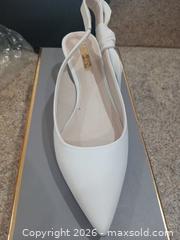 MaxSold Auction: Louise et Cie White Calf Leather Pointed Slingback, 7.5 US - Las Vegas (Nevada, USA) PARTNER MANAGED Estate Sale Online Auction -  Argent Star Court