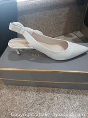 MaxSold Auction: Louise et Cie White Calf Leather Pointed Slingback, 7.5 US - Las Vegas (Nevada, USA) PARTNER MANAGED Estate Sale Online Auction -  Argent Star Court