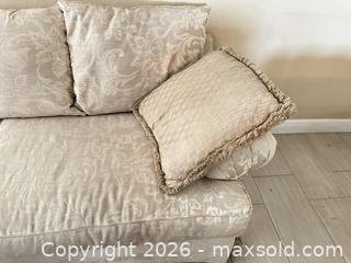 MaxSold Auction: Loveseat and Marble-Top Coffee Table with Ornate Metal Legs - Las Vegas (Nevada, USA) PARTNER MANAGED Estate Sale Online Auction -  Argent Star Court