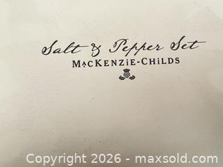 MaxSold Auction: Mackenzie-Childs Black & White Check Salt and Pepper Shakers - Las Vegas (Nevada, USA) PARTNER MANAGED Estate Sale Online Auction -  Argent Star Court