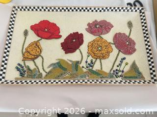 MaxSold Auction: Mackenzie-Childs Ceramic Canister Set with Decorative Tray - Las Vegas (Nevada, USA) PARTNER MANAGED Estate Sale Online Auction -  Argent Star Court