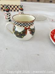 MaxSold Auction: Mackenzie-Childs Holiday Mug & Assorted Holiday Tableware Lot - Las Vegas (Nevada, USA) PARTNER MANAGED Estate Sale Online Auction -  Argent Star Court