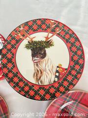 MaxSold Auction: MacKenzie-Childs Metal Serving Plates with Tartan & Checkerboard - Las Vegas (Nevada, USA) PARTNER MANAGED Estate Sale Online Auction -  Argent Star Court