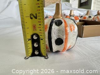 MaxSold Auction: MacKenzie-Childs Paper Mache Decorative Pumpkins Set of 12 - Las Vegas (Nevada, USA) PARTNER MANAGED Estate Sale Online Auction -  Argent Star Court