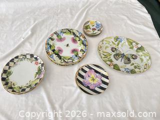 MaxSold Auction: MacKenzie-Childs Porcelain Dinnerware Set with Gold Trim (11-15 pcs) - Las Vegas (Nevada, USA) PARTNER MANAGED Estate Sale Online Auction -  Argent Star Court