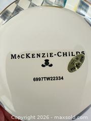 MaxSold Auction: MacKenzie-Childs Sterling Check Ceramic & Porcelain Serveware - Las Vegas (Nevada, USA) PARTNER MANAGED Estate Sale Online Auction -  Argent Star Court