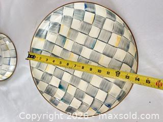 MaxSold Auction: MacKenzie-Childs Sterling Check Ceramic & Porcelain Serveware - Las Vegas (Nevada, USA) PARTNER MANAGED Estate Sale Online Auction -  Argent Star Court