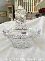 MaxSold Auction: Marquis (Waterford) Clear Crystal Handled Basket - Las Vegas (Nevada, USA) PARTNER MANAGED Estate Sale Online Auction -  Argent Star Court