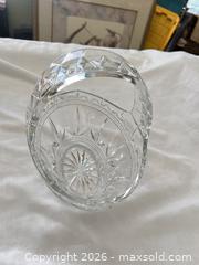 MaxSold Auction: Marquis (Waterford) Clear Crystal Handled Basket - Las Vegas (Nevada, USA) PARTNER MANAGED Estate Sale Online Auction -  Argent Star Court