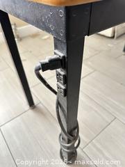 MaxSold Auction: Medium Brown Wood-Tone Table/Desk with Built-In Power - Las Vegas (Nevada, USA) PARTNER MANAGED Estate Sale Online Auction -  Argent Star Court