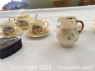 MaxSold Auction: Mixed Vintage Porcelain & Glass Tea Set with Figurine & Trinket Box - Las Vegas (Nevada, USA) PARTNER MANAGED Estate Sale Online Auction -  Argent Star Court