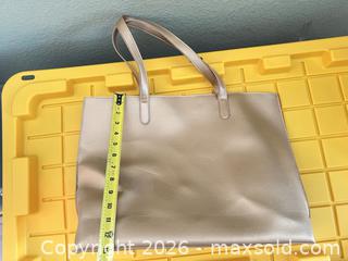 MaxSold Auction: Neiman Marcus Gold/Champagne Faux Leather Tote - Las Vegas (Nevada, USA) PARTNER MANAGED Estate Sale Online Auction -  Argent Star Court