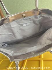MaxSold Auction: Nordstrom Silver Metallic Faux Leather Large Tote Bag - Las Vegas (Nevada, USA) PARTNER MANAGED Estate Sale Online Auction -  Argent Star Court