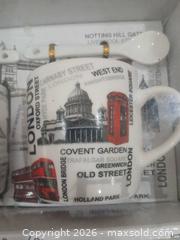 MaxSold Auction: Pair of Ceramic London Landmark Mugs with Spoons & Box - Las Vegas (Nevada, USA) PARTNER MANAGED Estate Sale Online Auction -  Argent Star Court